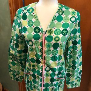 White Cross Scrub Jacket